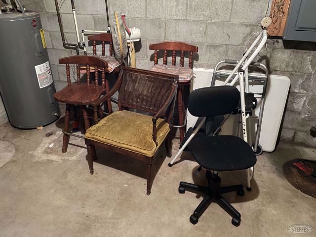 Chairs, fan & walker, #2959